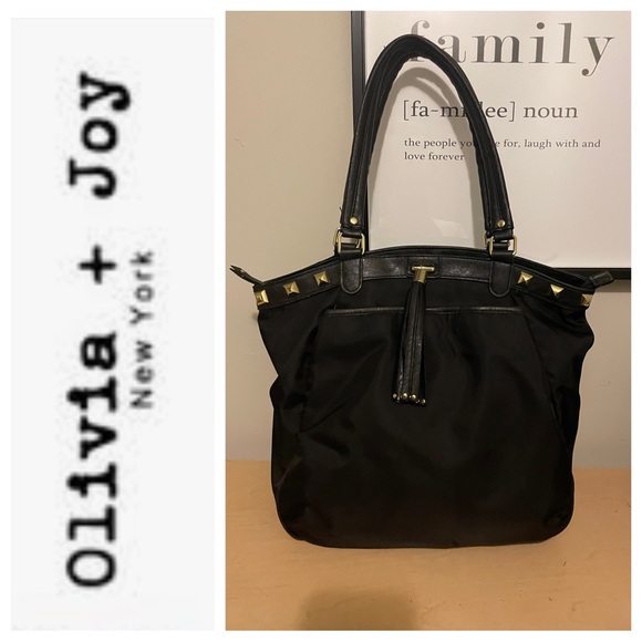 Olivia + Joy Bags Olivia Joy Black Studded Bag Poshmark